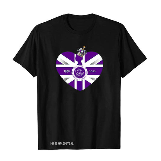 Inspired by Queen's Platinum Jubilee 2022 Elizabeth 70 Years T-shirt Graphic Print Crew Neck Short Sleeve