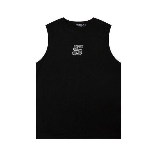 Men Vest Sleeveless T-shirt Men's and Women's Oversize Hip Hop Sports Vest