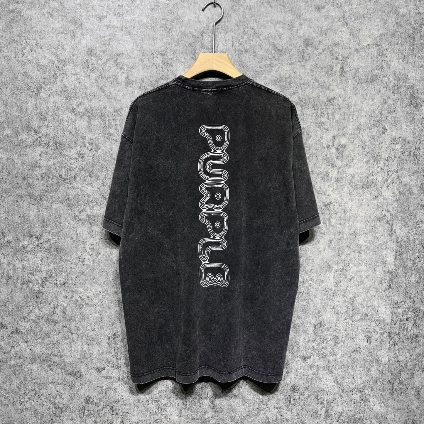 Purple Brand Distressed T Shirts Short Sleeve