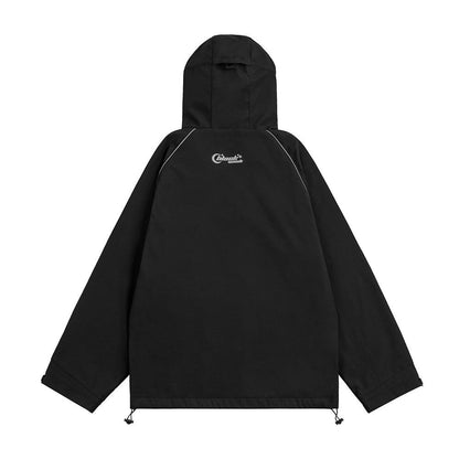 Men Jacket Coat Shell Jacket Hooded Jacket Coat Spring and Autumn Outdoor Leisure