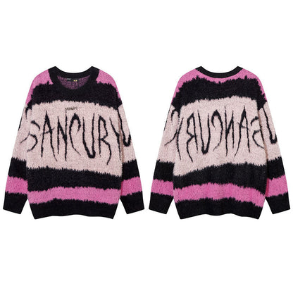 Women Sweater Vintage Knitted Sweater
