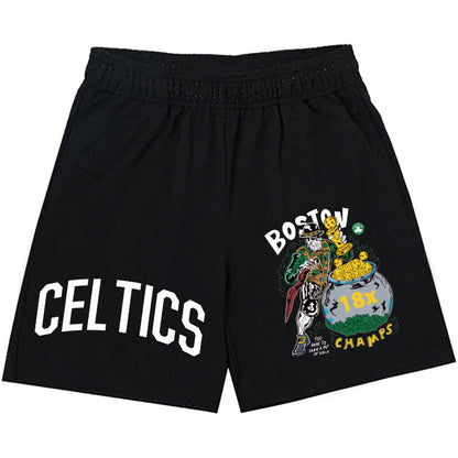 NBA Shorts Summer Basketball Shorts Men's NBA Celtic Loose