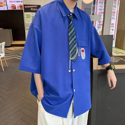 Men Shirts Summer Handsome Fashion