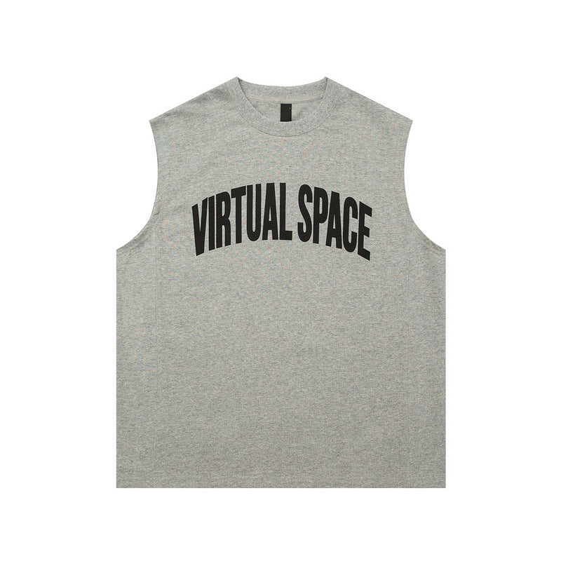 Women Vest Cotton Sports Vest Loose Sleeveless Basketball T-shirt