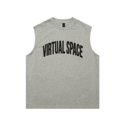 Women Vest Cotton Sports Vest Loose Sleeveless Basketball T-shirt