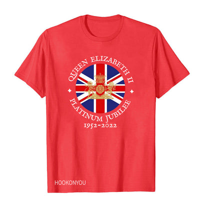 Inspired by Queen's Platinum Jubilee 2022 Elizabeth 70 Years T-shirt Short Sleeve T-shirt