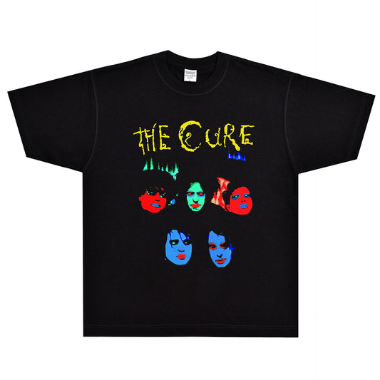 Rock Star T Shirt the Cure in between Days T-shirt Rock Band Loose Vintage Short Sleeve