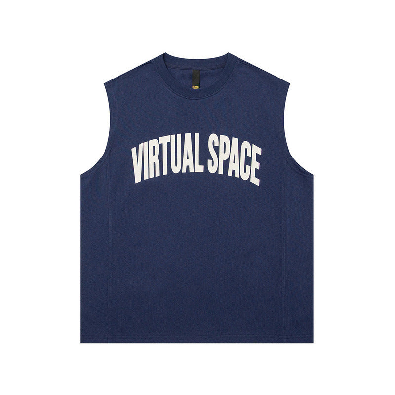 Women Vest Cotton Sports Vest Loose Sleeveless Basketball T-shirt