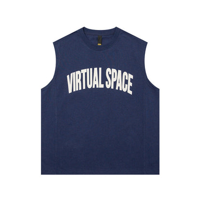 Women Vest Cotton Sports Vest Loose Sleeveless Basketball T-shirt