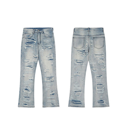 Men Jeans Loose Wide Leg Flared Jeans