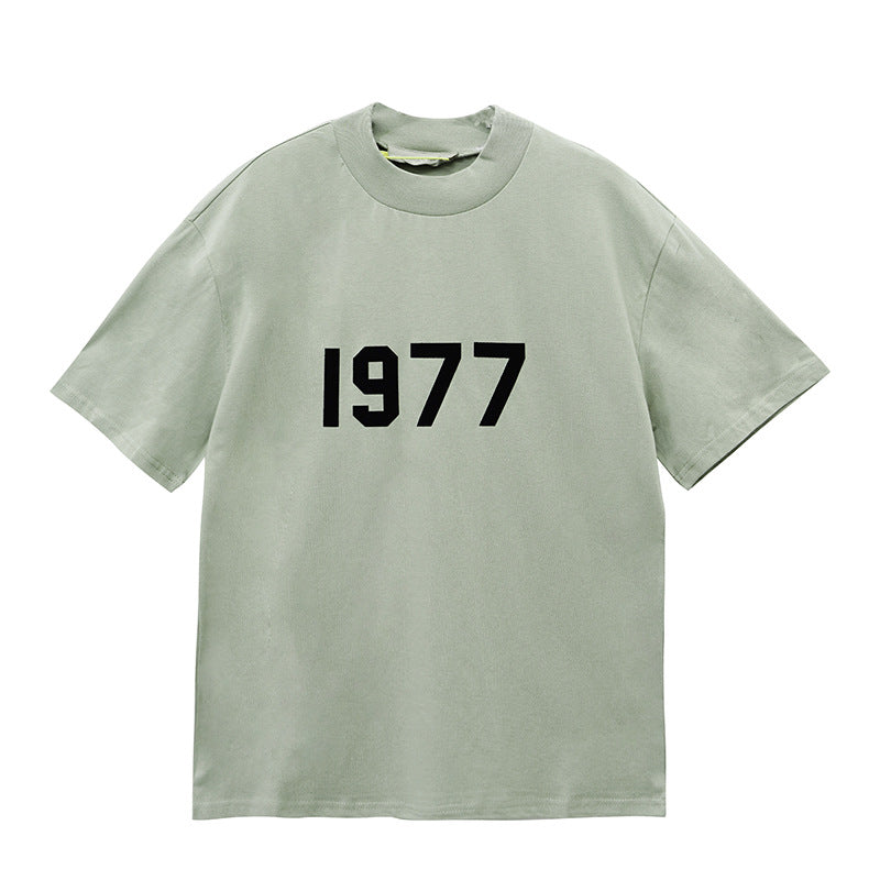 Fear of God Essentials 1977 T-Shirt Double Line Printed Short Sleeve T-shirt
