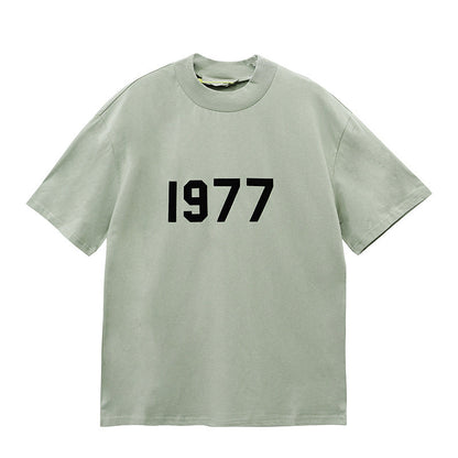 Fear of God Essentials 1977 T-Shirt Double Line Printed Short Sleeve T-shirt