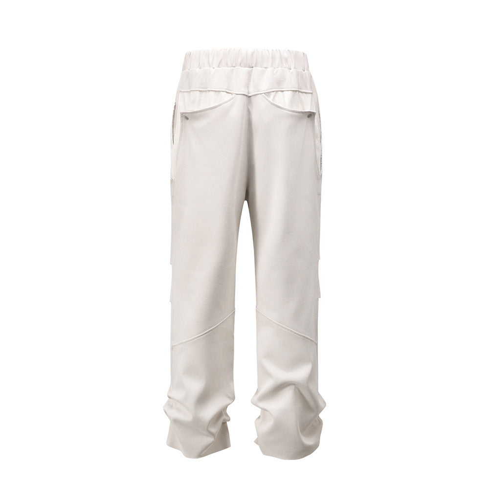 Men Sweatpants Casual Trousers Men Paratrooper Pants Baggy Straight Trousers