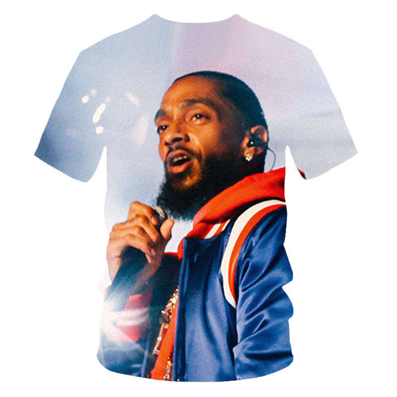 Nipsey Hussle T Shirts American Rapper 3D Printed T-shirt