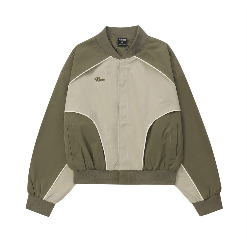 Men Jacket Coat Sports Loose Casual Baseball Uniform