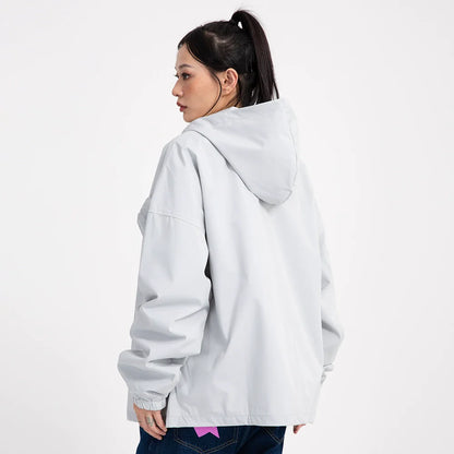 Men Jacket Coat Shell Jacket Men Outdoor Windproof Exercise Hooded Coat Loose Spring and Autumn