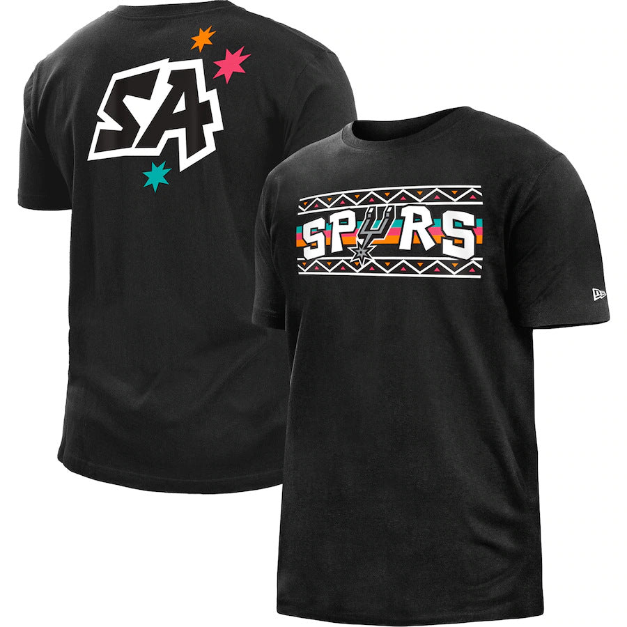 NBA T-Shirts Outdoor Sports T-Shirt Men's NBA Spurs Basketball Jacket Short Sleeve