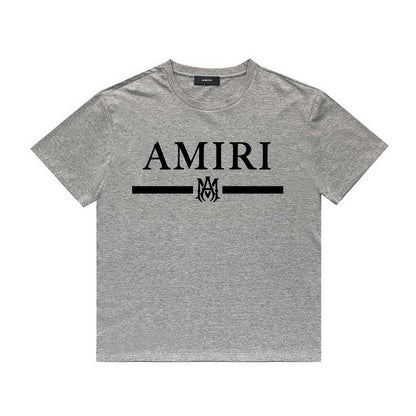 Amiri T Shirt Printed Casual Hip Hop round Neck Short Sleeve T-shirt