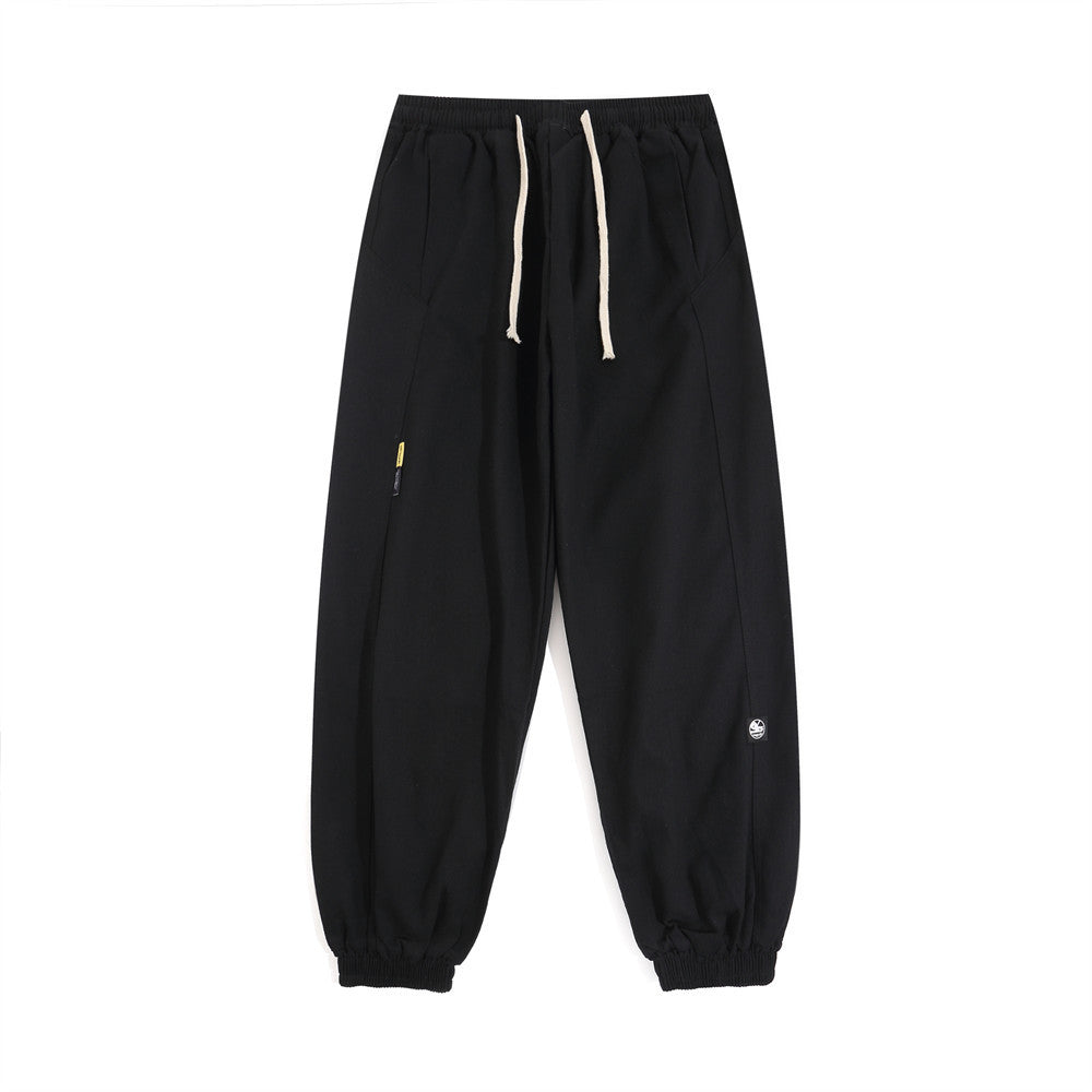 Men Sweatpants Solid Color Sports Overalls Men's Loose Casual Jogger Pants
