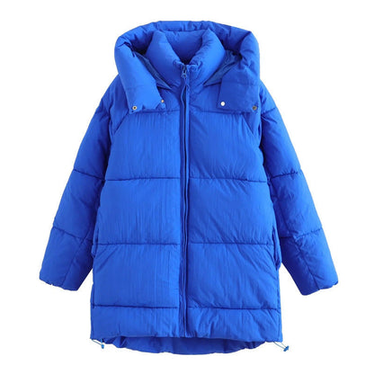 Women Cotton Coat Warm and Loose Fashion Casual Hooded Coat
