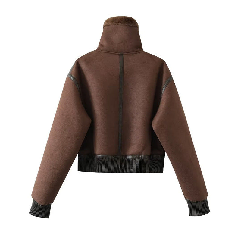 Women Cotton Coat Lamb Wool Loose Thick