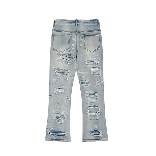 Men Jeans Loose Wide Leg Flared Jeans