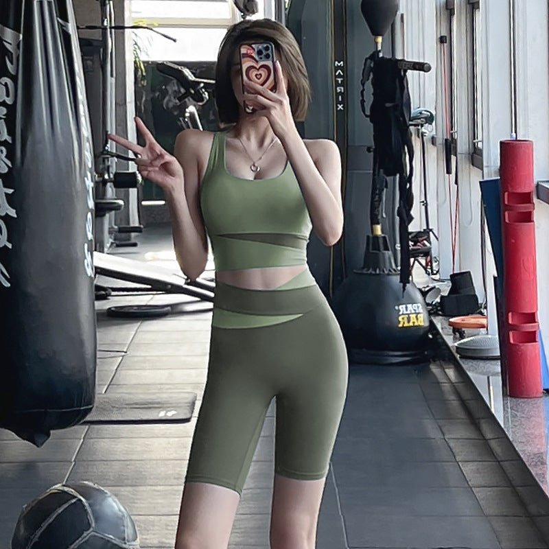Women Yoga Sports Shorts Fitness Tight Stretch