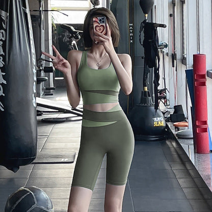 Women Yoga Sports Shorts Fitness Tight Stretch