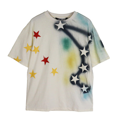 Palm Angle T Shirts Graffiti Tie-Dye XINGX Wired Printing