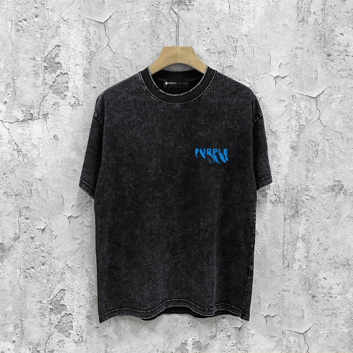Purple Brand Distressed T Shirts Short Sleeve