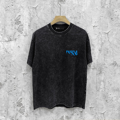 Purple Brand Distressed T Shirts Short Sleeve