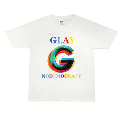 Rock Star T Shirt Glay Band Printed Short Sleeve Loose-Fitting Pure Cotton T-shirt Men's and Women's round Neck