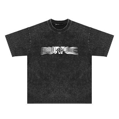 Purple Brand Distressed T Shirts Short Sleeve