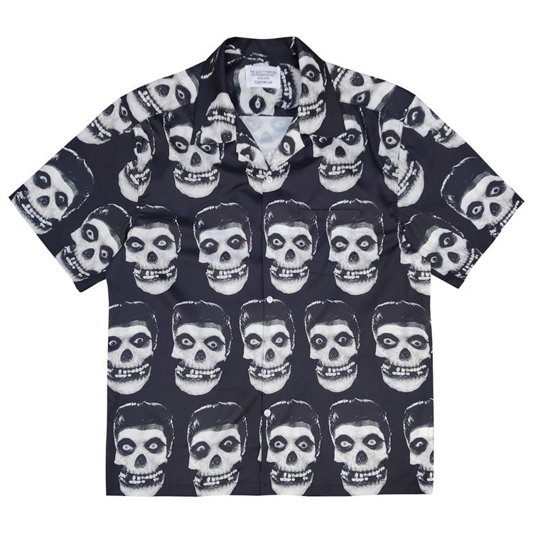 GUILTYPARTIES TIGER Shirts x WEIRDO DAVE Portfolio Skull Short Sleeve Shirts
