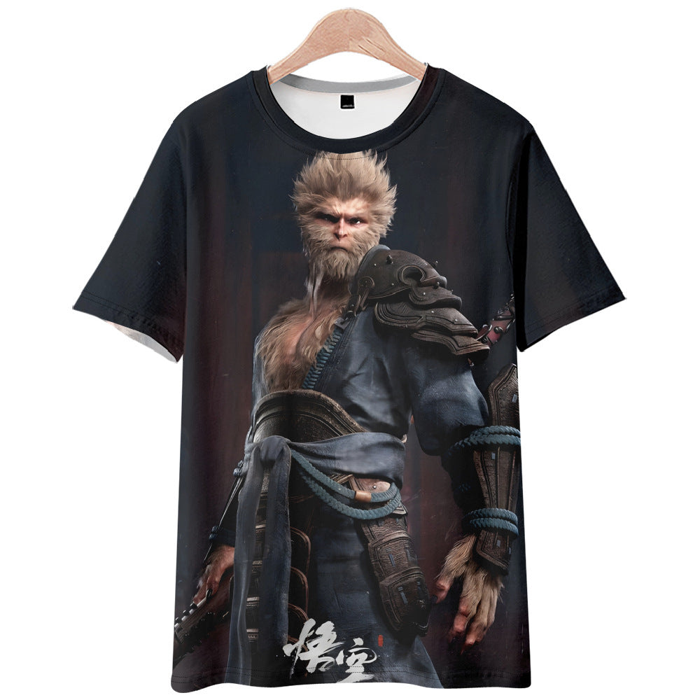 Game Black Myth Wukong T-shirt Tee Print Top