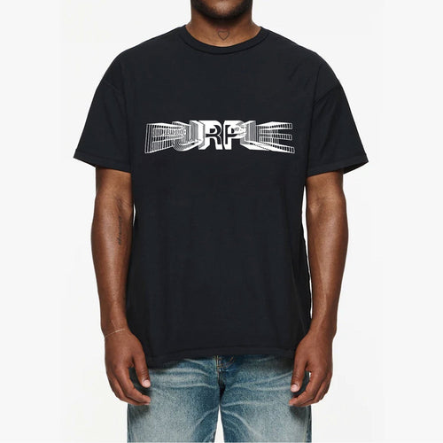 Purple Brand Distressed T Shirts Short Sleeve