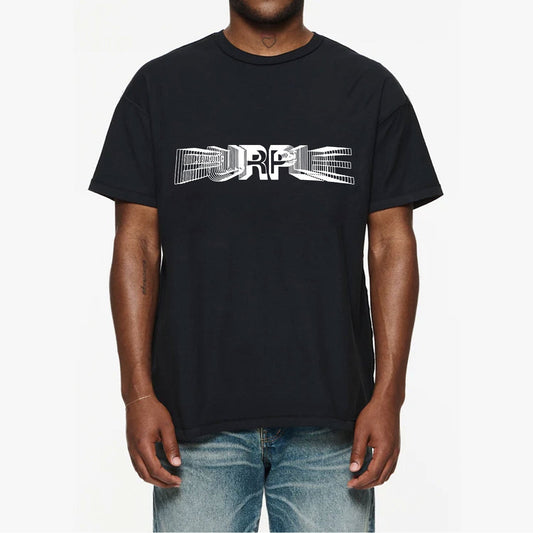 Purple Brand Distressed T Shirts Short Sleeve