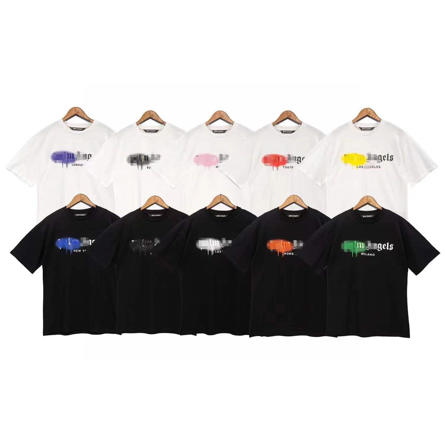 Palm Angle T Shirts Painting Pattern Couple