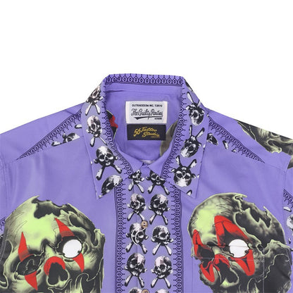 GUILTYPARTIES TIGER Shirts STUDIO Tattooed Skull, Short Sleeve Shirt