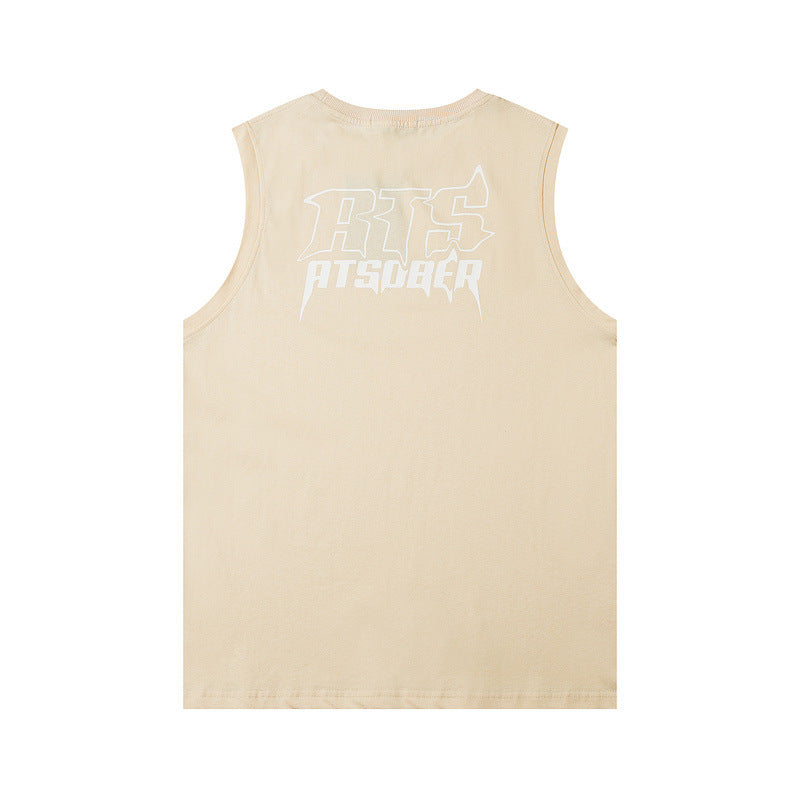 Men Vest Sleeveless T-shirt Men's and Women's Oversize Hip Hop Sports Vest