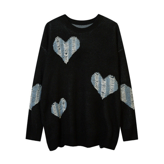 Women Sweater Love Sweater Loose Couple