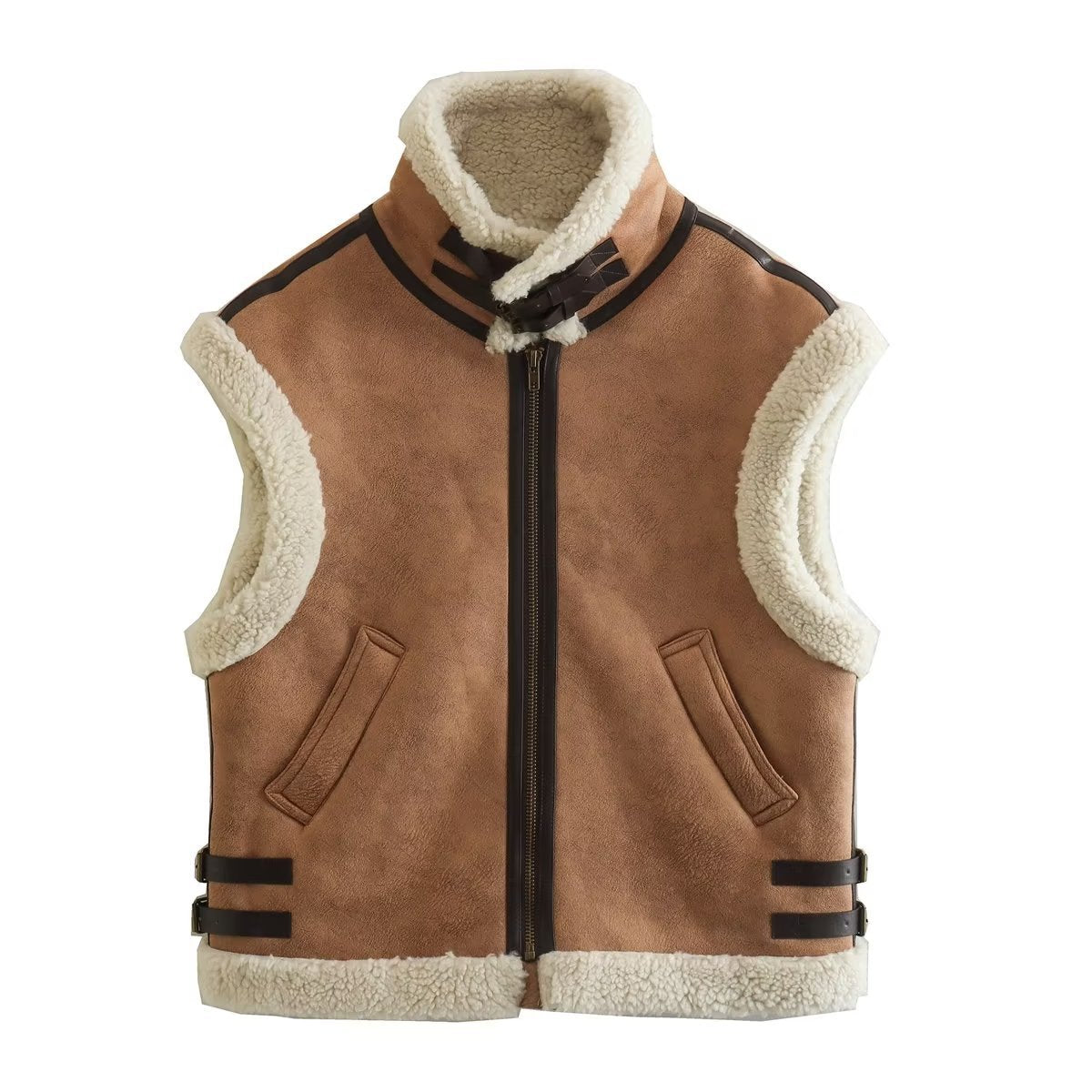 Women Cotton Coat Imitation Lamb Fur Jacket Loose Casual