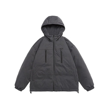 Unisex Coat Hooded Cotton-Padded Versatile Loose and Warm Couple