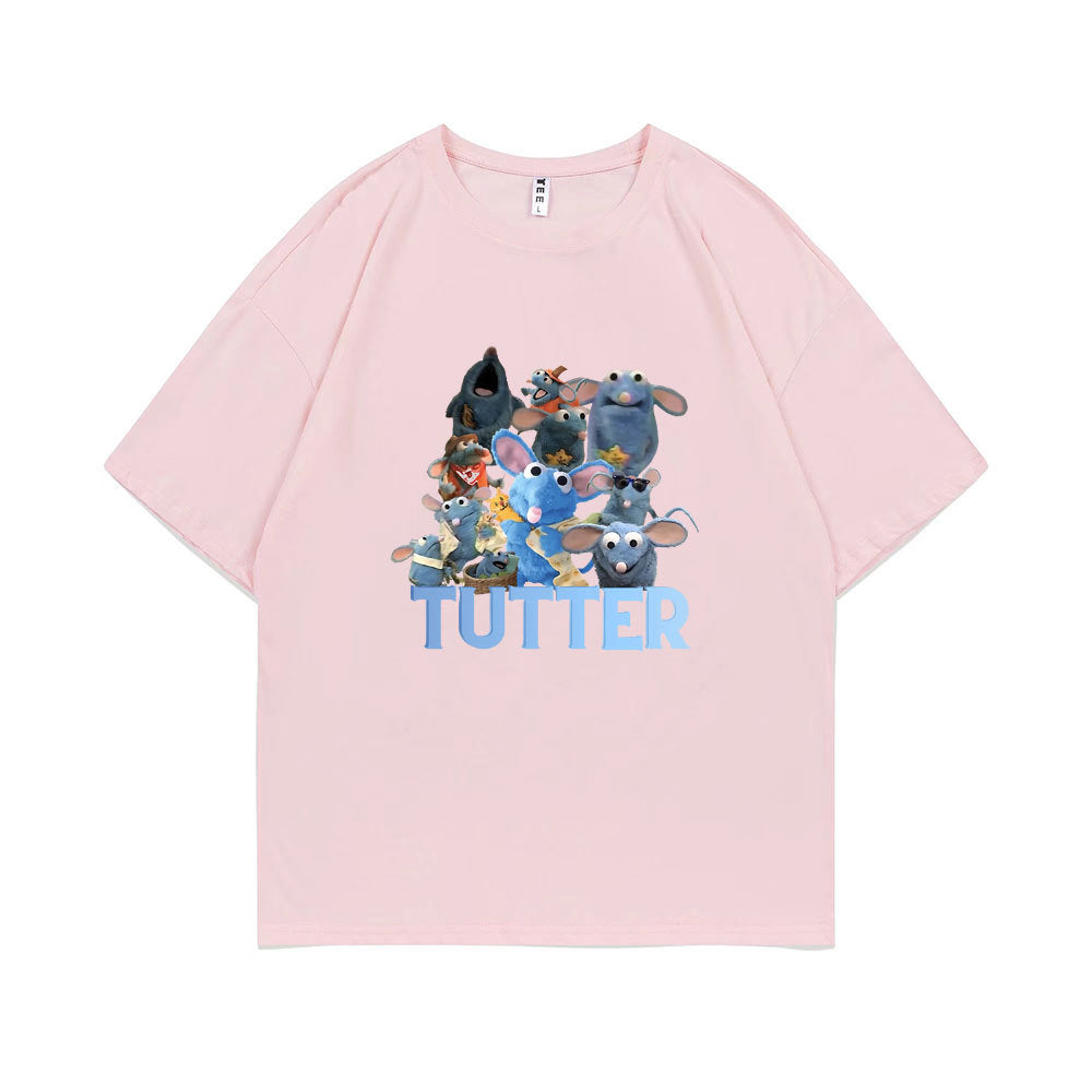 Tutter Rat Meme T-shirt Funny Mouse Print T Shirts
