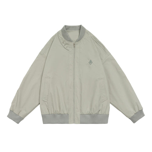 Men Jacket Coat Bomber Jacket Men's Spring and Autumn Loose Baseball Uniform Coat