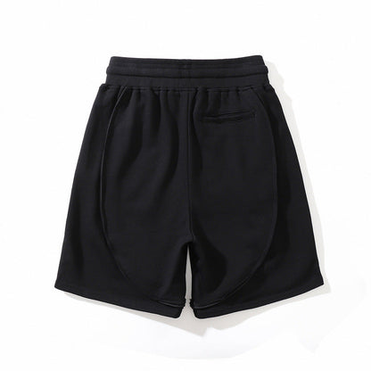 Men Shorts Summer Retro Loose Casual Drawstring Shorts