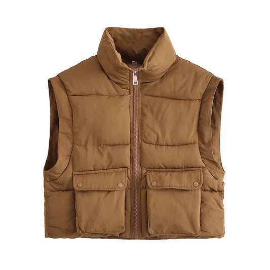Women Cotton Coat Vest Loose Casual