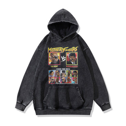 Men Hoodie Two-Dimensional Animation Printed Casual Hooded Sweater Couple Hoodie