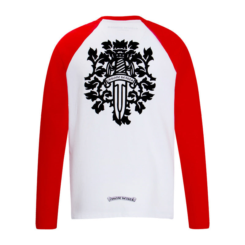 Chh Chrome Heart Long Sleeve Shirt Unisex Fashion Loose Long Sleeve Shirt