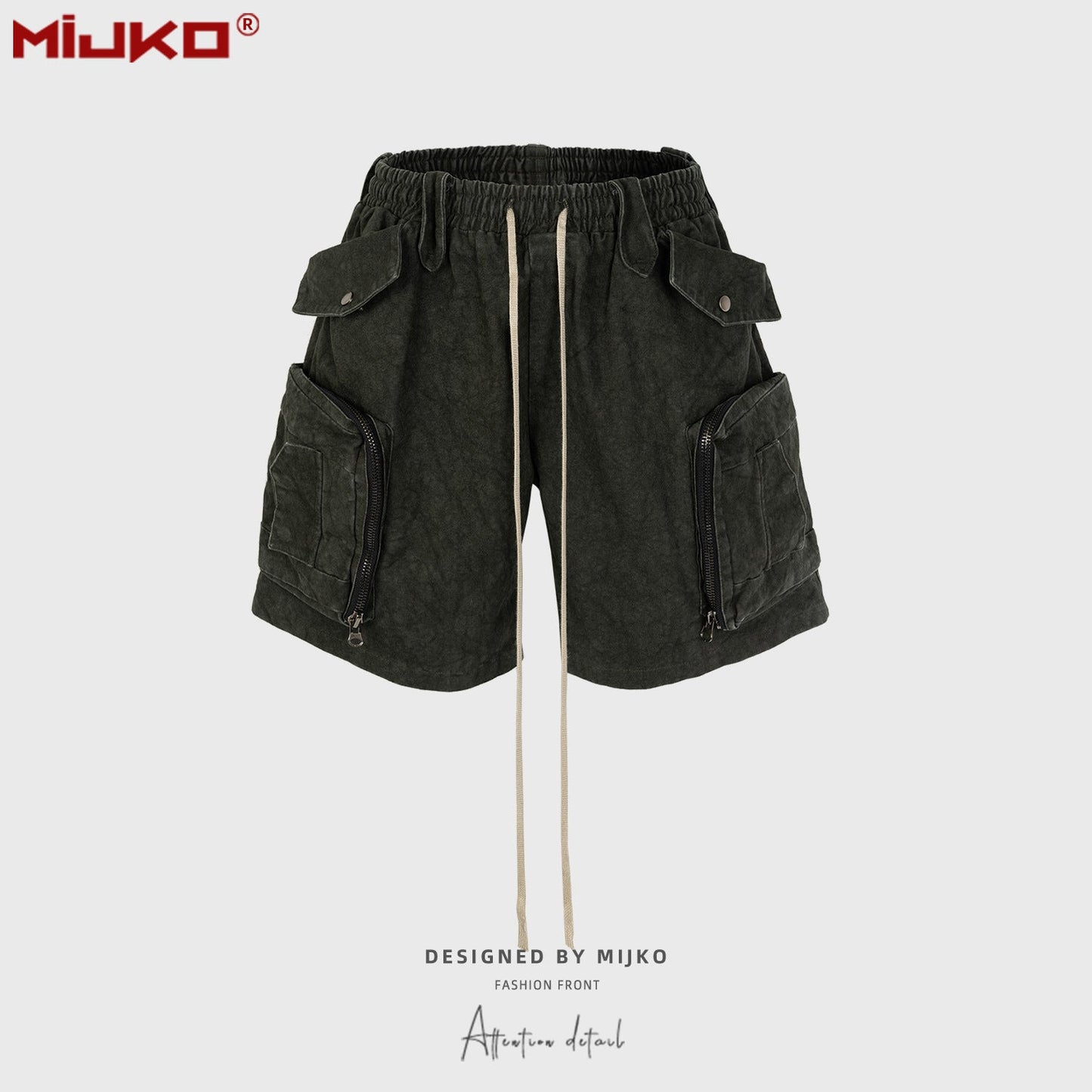 MIJKO Men Shorts Make old Casual Unisex Shorts